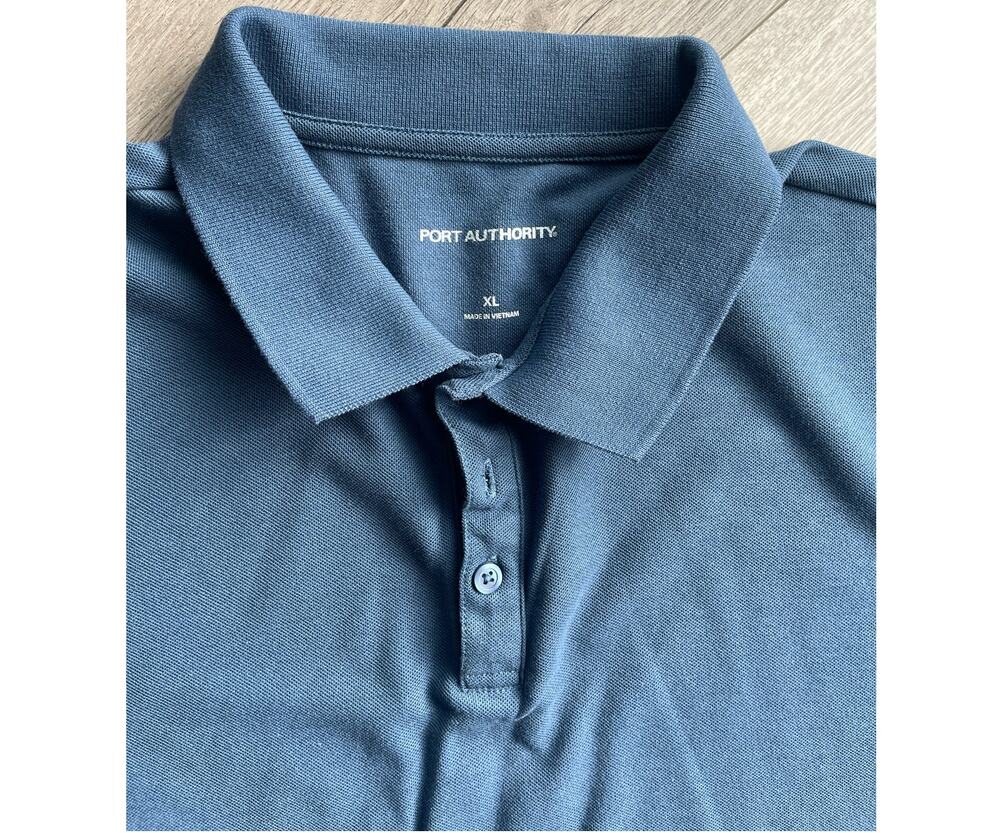 Port Authority Mens Polo Shirt Blue SIZE XL